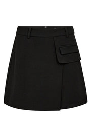 Luna Pocket Pleat Mini Skirt 34223 | Black | Nederdel fra Co'couture