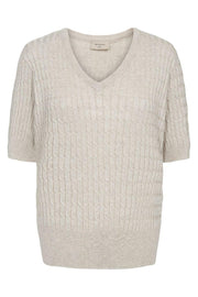 Dalva Pullover 205549 | Moonbeam Melange | Strik fra Freequent
