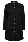 Poppy Eyelet Tie Shirt Dress 36525 | Black | Kjole fra Co'couture