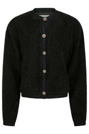 Limo Fluffy Knit Cardigan | Black | Cardigan fra Neo Noir