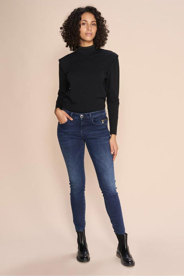 Noni Ls Tee | Black | T-shirt fra Mos Mosh