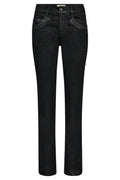 Carla Naomi Coated PantRegular | Black | Bukser fra Mos Mosh