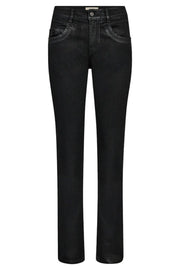 Carla Naomi Coated PantRegular | Black | Bukser fra Mos Mosh