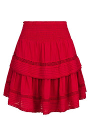 Kenia S Voile Skirt | Red | Nederdel fra Neo Noir