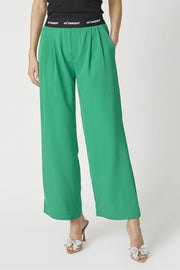 Amina Logo Pant 31143 | Green | Bukser fra Co'couture