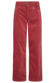 Dara Corduroy Pant Long | Garnet | Bukser fra Mos Mosh