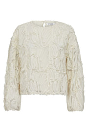 Shania Fluffy Blouse 35889 | Off white | Bluse fra Co'couture