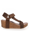 Be You Always Sandal Wedge | Dunkelbeige | Sandal Wedge von Copenhagen Shoes