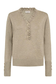 Katie Pullover 206462 | Silver Mink Melange | Strik fra Freequent