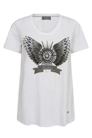 Gethi O-SS Tee  | White | T-shirt fra Mos Mosh