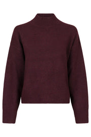 Paulina Knit Blouse | Wine | Bluse fra Neo Noir