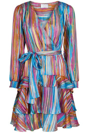 Dennie Blurred Stripe Dress | Pink | Kjole fra Neo Noir