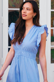 Pollana Poplin Dress | Sky Blue | Kjole fra Neo Noir