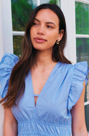 Pollana Poplin Dress | Sky Blue | Kjole fra Neo Noir