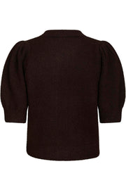 Trudy Knit Cardigan | Dark Brown | Strik fra Neo Noir