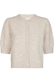 Trudy Knit Cardigan | Beige Melange | Strik fra Neo Noir