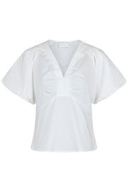 Irina Poplin Blouse 162219 | White | Bluse fra Neo Noir