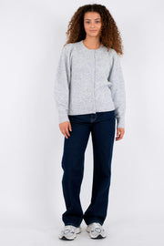 Nuna Knit Cardigan | Light Grey Melange | Cardigan fra Neo Noir