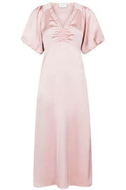 Illana Heavy Sateen Dress | Dusty Rose | Kjole fra Neo Noir