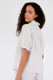 Odesa Simple Stripe Blouse | Off White | Bluse fra Neo Noir