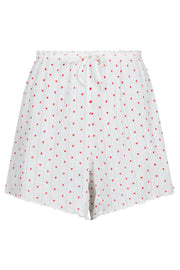 Merritt Pointelle Heart Shorts 163044 | White | Shorts fra Neo Noir