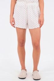 Merritt Pointelle Heart Shorts 163044 | White | Shorts fra Neo Noir