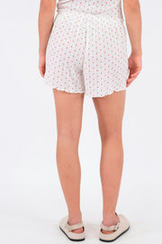 Merritt Pointelle Heart Shorts 163044 | White | Shorts fra Neo Noir