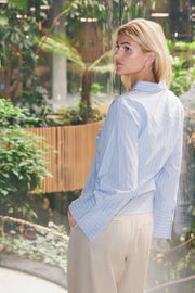 Rosa Stripe Shirt | Light Blue | Skjorte fra Neo Noir