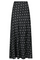 Lola Retro Dot Long Skirt | Black | Nederdel fra Neo Noir