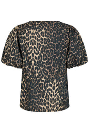 Irina Leo Blouse | Leopard | Bluse fra Neo Noir