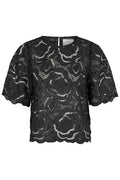 Trisha Big Lace Bluse | Schwarz | Bluse von Neo Noir – nedsat