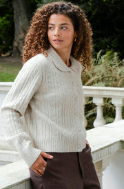 Emelie Knit Cardigan | Ivory | Strik fra Neo Noir