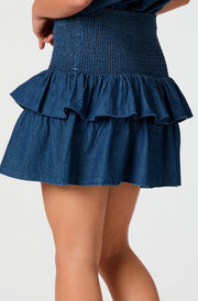 Carin Denim Skirt | Blue | Nederdel fra Neo Noir