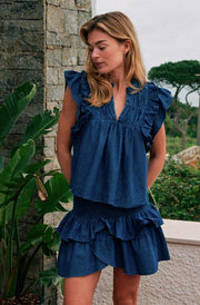 Carin Denim Skirt | Blue | Nederdel fra Neo Noir