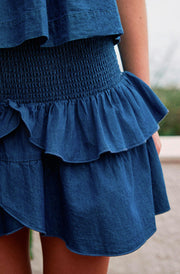 Carin Denim Skirt | Blue | Nederdel fra Neo Noir