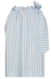 Maula Stripe Top | Light Blue | Bluse fra Neo Noir