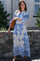 Stellar Artist Paisley Dress | Powder Blue | Kjole fra Neo Noir