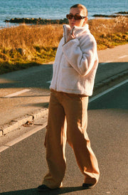 Nathalie Soft Pants | Taupe | Bukser fra Neo Noir