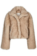 Steff Kunstpelzjacke | Beige | Jacke von Neo Noir