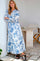 Columbia Flower Flow Dress | Light Blue | Kjole fra Neo Noir