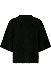 Benuta Fluffy Knit Cardigan | Black | Strik fra Neo Noir