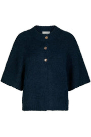 Benuta Fluffy Knit Cardigan | Navy | Strik fra Neo Noir