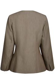 Frillis Fitted Blazer | Dark Sand | Blazer fra Neo Noir