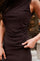 Liblana Mesh Top | Dark Brown | Bluse fra Neo Noir