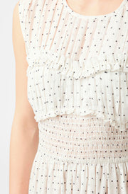 Myrna Dot Dress | White | Kjole fra Neo Noir