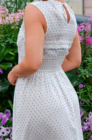 Myrna Dot Dress | White | Kjole fra Neo Noir