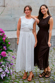Myrna Dot Dress | White | Kjole fra Neo Noir