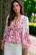 Fie Flower Print Blouse | Rose | Bluse fra Neo Noir