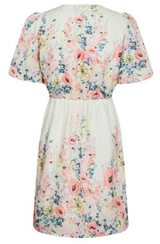 Shena Flower Print Dress | Creme | Kjole fra Neo Noir