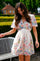 Shena Flower Print Dress | Creme | Kjole fra Neo Noir